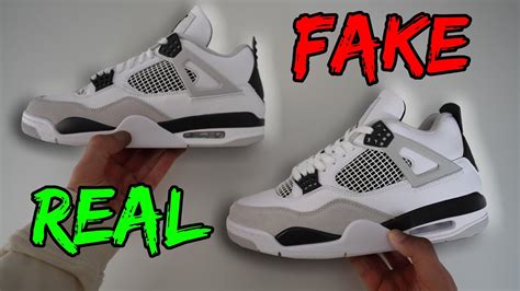 nike air jordan 4 fake vs real
